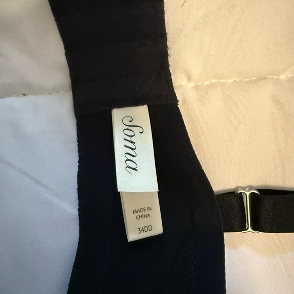 Soma Elegant Black Lace Bra size 34DD - Picture 5 of 5